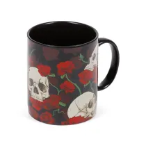 Puckator Kubek porcelanowy z czaszkami i r�ami