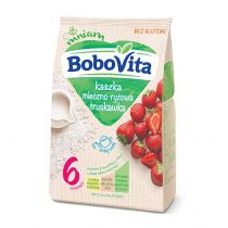 BoboVita Kaszka mleczno-ryżowa truskawka po 6. miesiącu 230 g