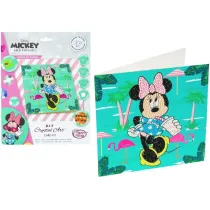 Diamentowa mozika Minnie na wakacjach 18x18cm Pro Kids
