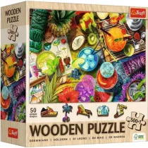 Puzzle drewniane 501 el. Kolorowe koktajle Trefl