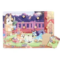 Puzzle z uchwytami drewniane 12el Micki