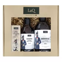 LaQ Zestaw kosmetykw Seks i biznes: el pod prysznic + szampon  + olejek do brody 500 ml + 300 ml + 30 ml