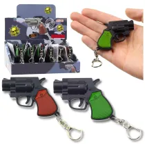 LeanToys Brelok pistolet LED 6,5cm