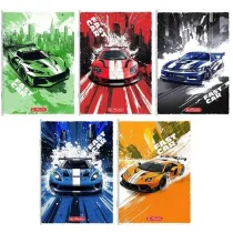 Herlitz Zeszyt A5 Fast Car dwie linie 16 kartek 20 szt.
