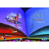 Kreska Blok techniczny A4 kolorowy 300g 20k