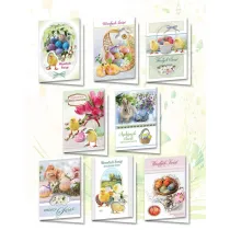 Karnet B6 BWD Wielkanoc wieckie (10szt) MIX