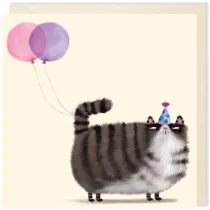 Karnet kwadrat 093 Urodziny Zrz�dliwy kot Grumpy