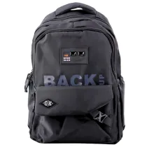 LeanToys Plecak szkolny 6 kieszeni Back Up czarny 23L