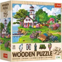 Puzzle drewniane 501 el. Letnia przysta� Trefl
