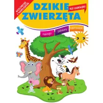 Koloruj i naklejam. Dzikie zwierzta