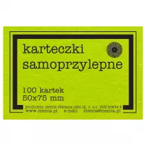 Ziemia Obiecana Karteczki samoprzylepne fluo 50x75 mm zielone
