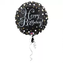 Amscan Balon foliowy Sparkling Birthday standard 43cm