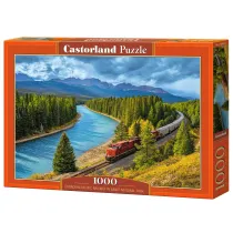 Puzzle 1000 el. Canadian Pacific Railway in Banff National Park CASTORLAND C-105564