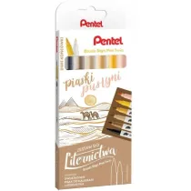 Zestaw do liternictwa 6szt, Piaski Pustyni Pentel