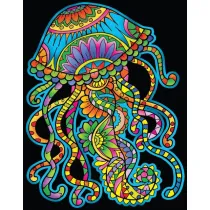 Kolorowanka Welwetowa Colorvelvet 47x35 cm Meduza