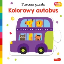 Kolorowy autobus. Akademia Mdrego Dziecka. Pierwsze puzzle