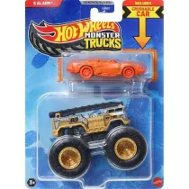 Hot Wheels Monster Trucks Pojazd 1:64 + auto JCG37 Mattel
