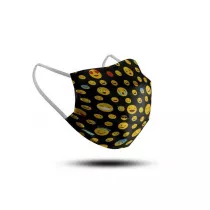 Kiokids Wielorazowa maseczka dla dziecka 10-12 l., Emoji