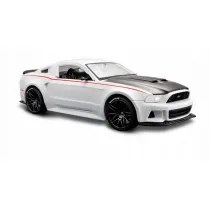 MAISTO 31506-88 Ford Mustang Street Racer 2014 bia�y 1:24 Special Edition