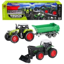 Traktor z przyczep i adowaczem Trifox