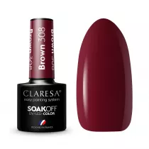 Claresa Soak Off UV/LED Brown lakier hybrydowy 308 5 g