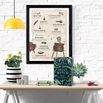 Pakiet: Green witch, Magiczny plakat czarownicy