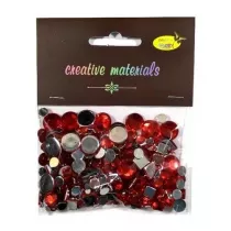 Galeria Hobby Elementy kryszta�kowe czerwone 4-12 mm, 25g