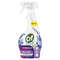 Cif Spray do czyszczenia Lawenda i Bkitna Papro Cleanboost 3W1 Uniwersalny 500 ml