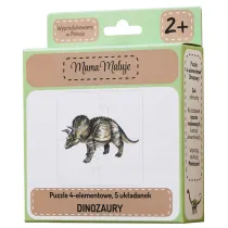 Puzzle 4 el. Dinozaury Mama Maluje