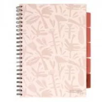 Koozeszyt Pads A4/100K kratka Floral beowy