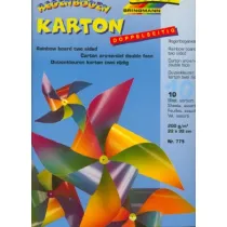 Galeria Hobby Karton t�czowy 200g g�adki 10 arkuszy