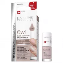 Eveline Cosmetics EVELINE_Nail Therapy 6w1 Care & Colour skoncentrowana odywka do paznokci Latte 5 ml