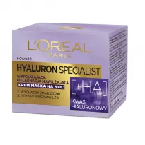 LOreal Paris Hyaluron Specialist krem maska na noc wypeniajca pielgnacja nawilajca 50 ml