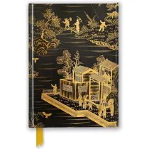 Flame Tree Notatnik A5 linia TW Chinese Lacquer Black & Gold