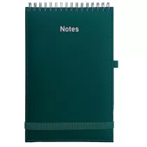 Wok Nas Notes A5 Vivella na spirali z gumk zielony