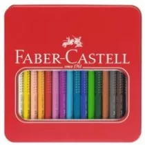 Faber-Castell Kredki jumbo grip trjktne opakowanie metalowe 16 szt.
