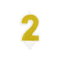 PartyDeco �wieczka urodzinowa 2 7cm