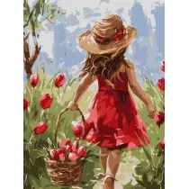 Ideyka Malowanie po numerach - Rado�� kwiat�w 30x40cm