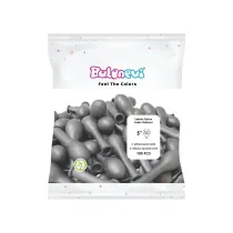 GoParty Balony lateksowe Metallic srebrne 12cm