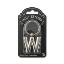 If Silver Letter Keyring - brelok do kluczy litera W