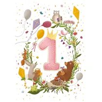 Henry Kartka urodzinowa urodziny A5 Roczek r�owy