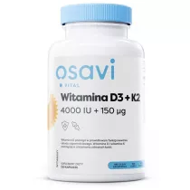 Osavi Witamina D3 + K2, 4000 IU + 150 mcg suplement diety 120 kaps.
