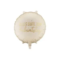 PartyDeco Balon foliowy pastylka Alles Gute 35x35cm
