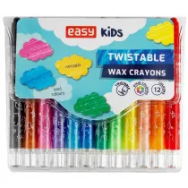 Easy Stationery Kredki wiecowe wykrcane 12 kolorw