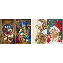 Karnet �wi�teczny BN LOBK religijny lub �wiecki (19x11,5cm) mix