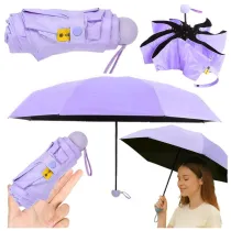 Parasolka kieszonkowa z ochron� UV UPF 50 fiolet