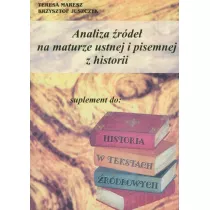 Analiza �r�de� na maturze ustnej i pisemnej z historii