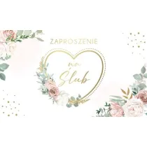 Armin Style ZAPROSZENIE SLUB 160X95 AS ZP-108 OP10SZT FOL