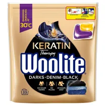 Woolite Black Darks Denim kapsuki do prania do tkanin ciemnych z keratyn 33 szt.