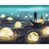 Malowanie po numerach BRUSHME 40x50 cm Ksiycowy Spacer